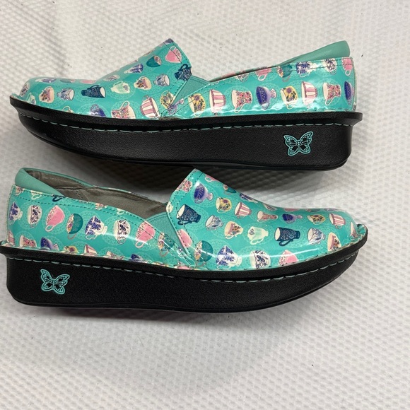 Alegria Debra Teacup Clogs Women’s EU 39 Slip-On Aqua Shoes - Picture 3 of 9